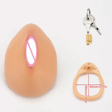 Load image into Gallery viewer, NEW SIMULATION FULL COVER CHASTITY REALISTIC VAGINA - 3D PRINTED &amp; PAINTED.
