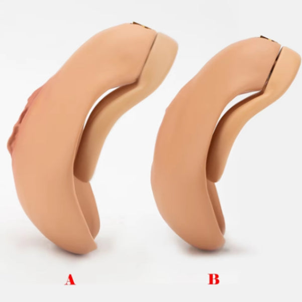 NEW SIMULATION FULL COVER CHASTITY REALISTIC VAGINA - 3D PRINTED & PAINTED.