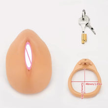 Load image into Gallery viewer, NEW SIMULATION FULL COVER CHASTITY REALISTIC VAGINA - 3D PRINTED &amp; PAINTED.
