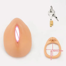 Load image into Gallery viewer, NEW SIMULATION FULL COVER CHASTITY REALISTIC VAGINA - 3D PRINTED &amp; PAINTED.
