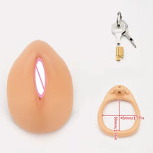 Load image into Gallery viewer, NEW SIMULATION FULL COVER CHASTITY REALISTIC VAGINA - 3D PRINTED &amp; PAINTED.
