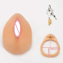 Load image into Gallery viewer, NEW SIMULATION FULL COVER CHASTITY REALISTIC VAGINA - 3D PRINTED &amp; PAINTED.
