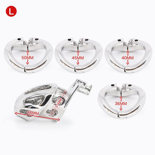 Next Generation locking chastity cage - Steel