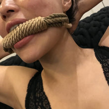 Load image into Gallery viewer, Shibari rope gag - BDSM bite gag with rope tie - Handmade Bondage toy Sex Toys -lovershop01
