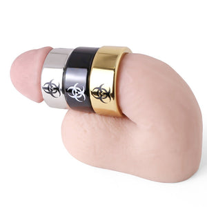 BIOHAZARD GLANS RING MALE CHASTITY DEVICE